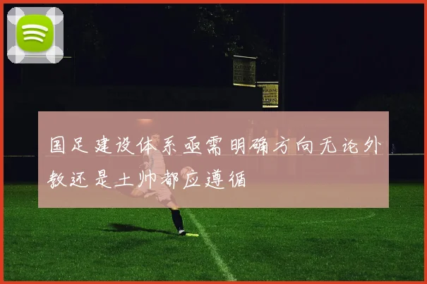 国足建设体系亟需明确方向无论外教还是土帅都应遵循