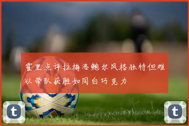 霍里点评拉梅洛鲍尔风格独特但难以带队获胜如同白巧克力